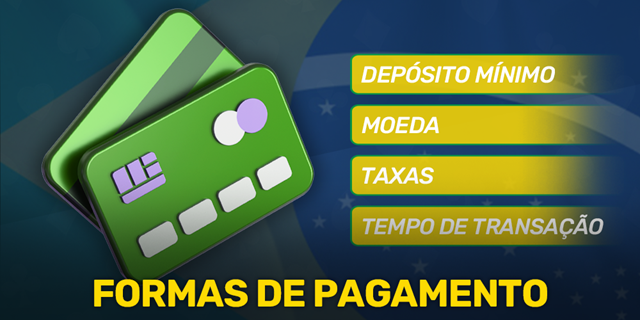 Métodos de depósito e saque
